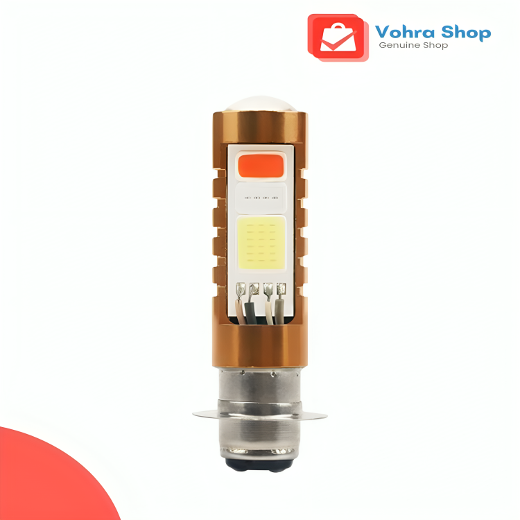 LED Headlight Bulb for Bike Light Blue, Red and White with Flasher for Motercycle 70cc & 125cc